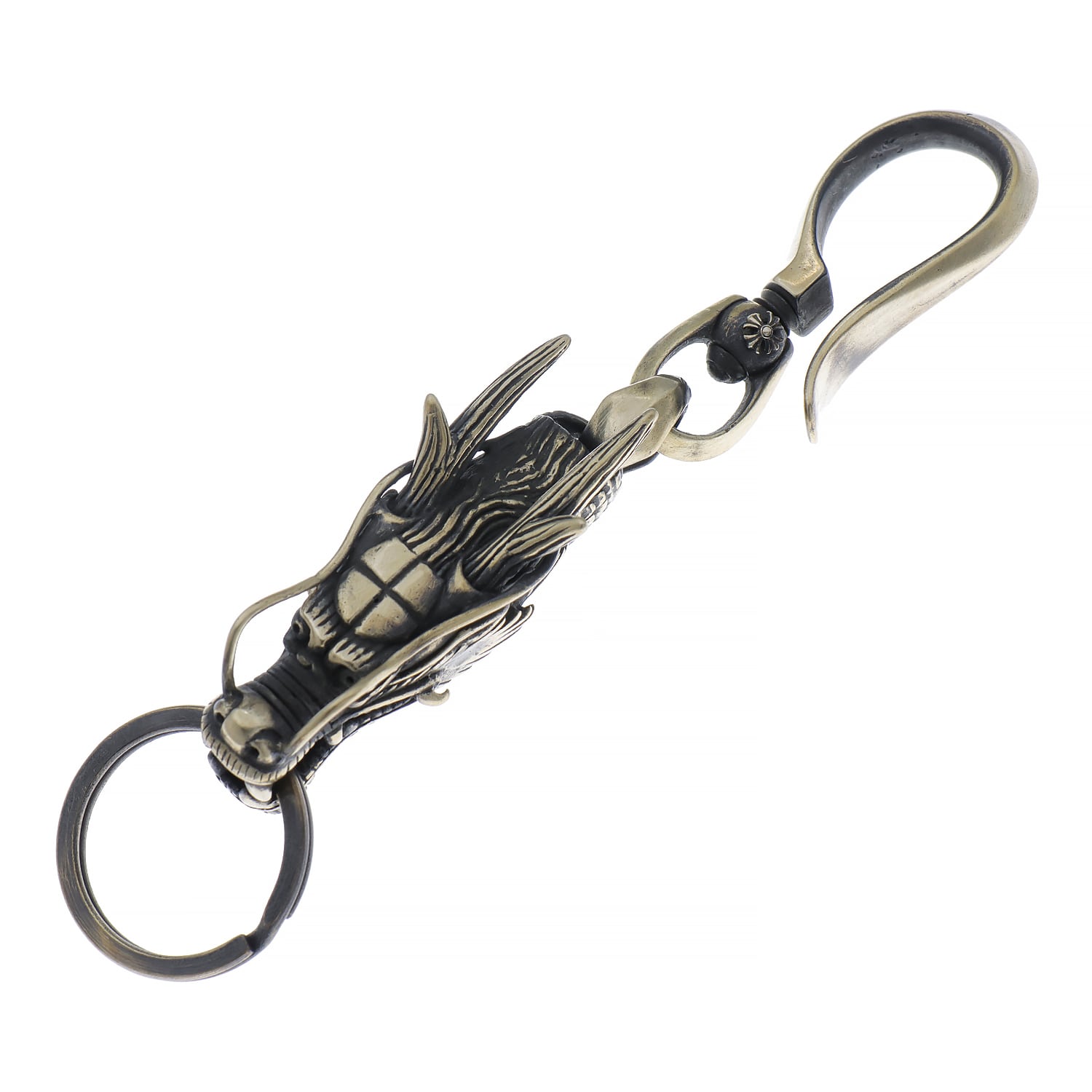 真鍮 ブラス 東洋の龍 キーホルダー ドラゴン オリジナル 自社製品