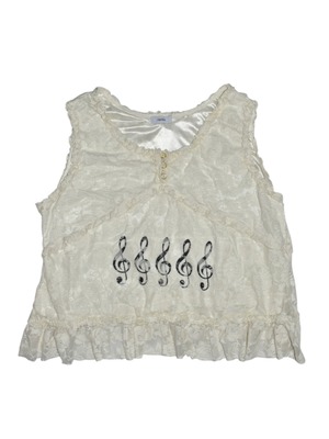 NETSU − Treble Clef Lace Tank