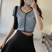 ショットタイプ Tシャツ 夏新作 スリム効果 半袖 上着 レディース 韓国ファッション トップス
