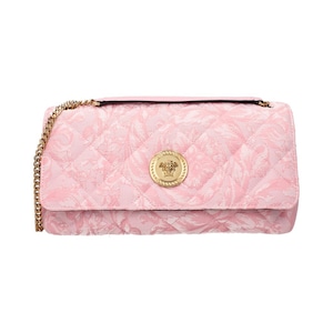 VERSACE ヴェルサーチ レディース ショルダーバッグ ファブリック ピンク