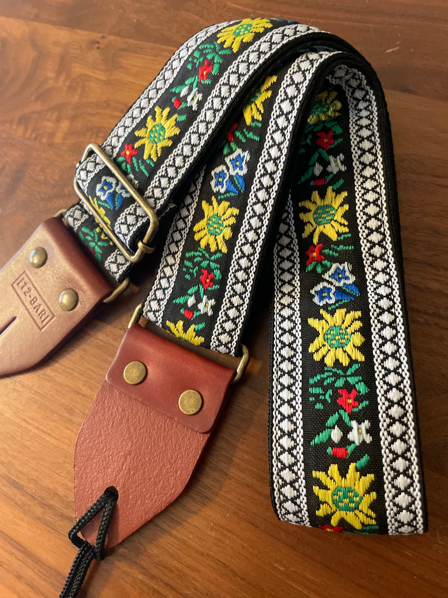 12bar guitar strap Hippy Freo ギターストラップ 本革エンド