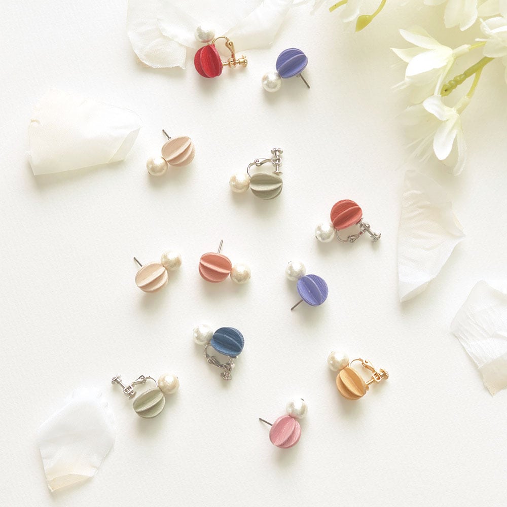 DROPS De Pearl 紙ピアス/イヤリング