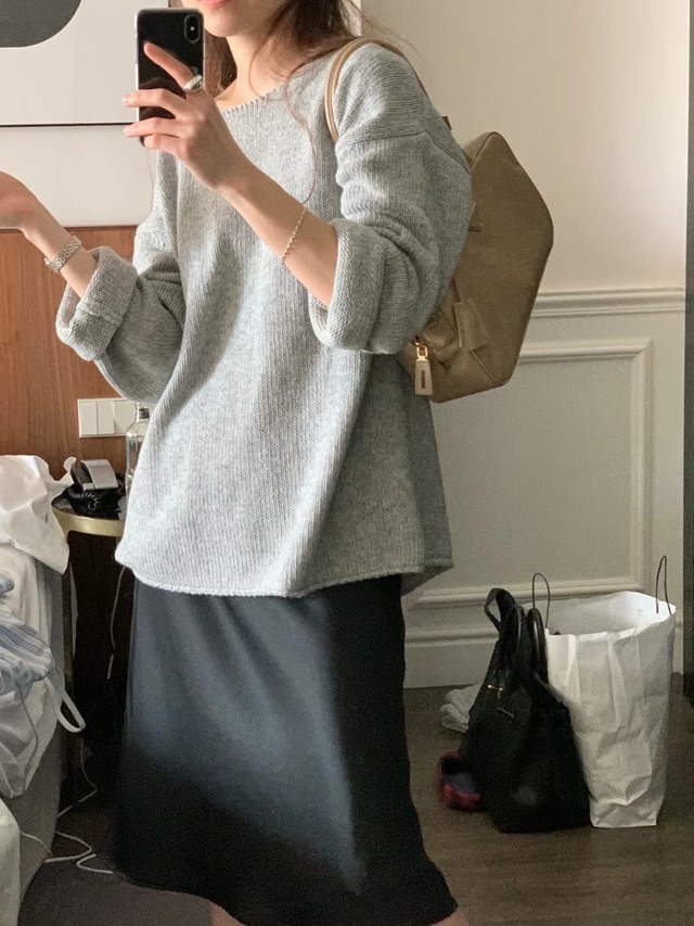 (OUNCE) noa wide knit / 2color