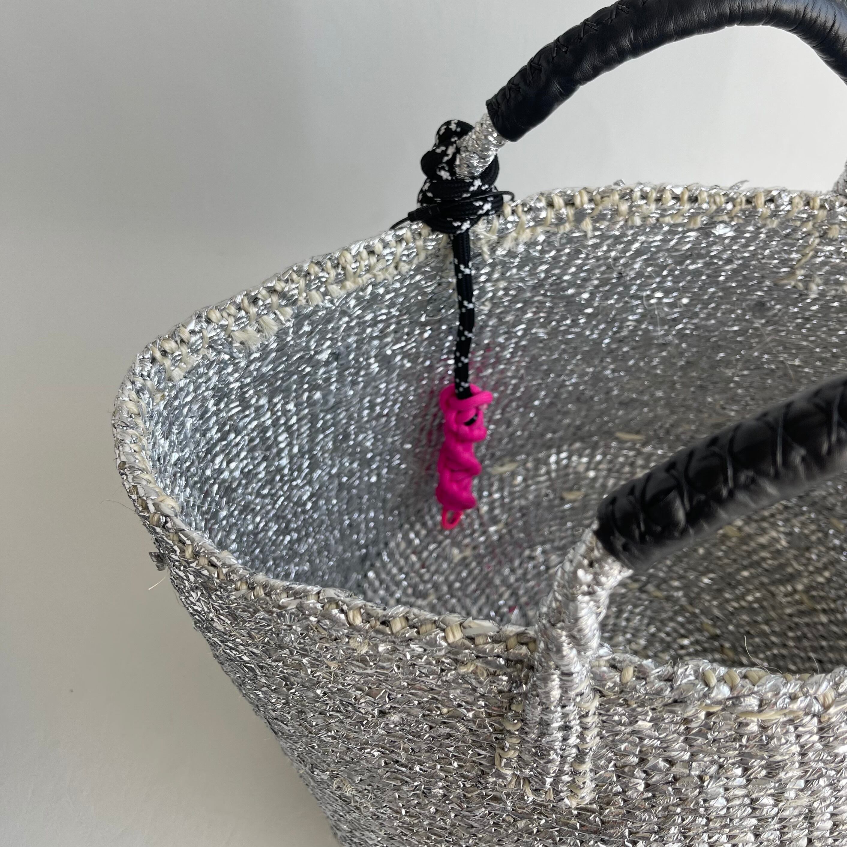 追加発売】Kago-Bag / ML / Eternity charm / Silver / 巾着バッグ付き