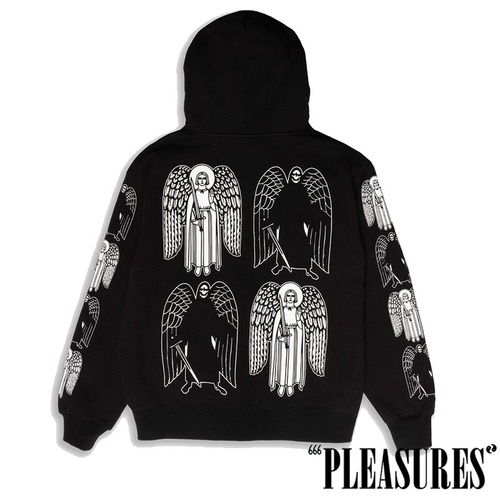 【PLEASURES/プレジャーズ】ANGEL DEMON HOODIE パーカー / BLACK / HOL25-13809