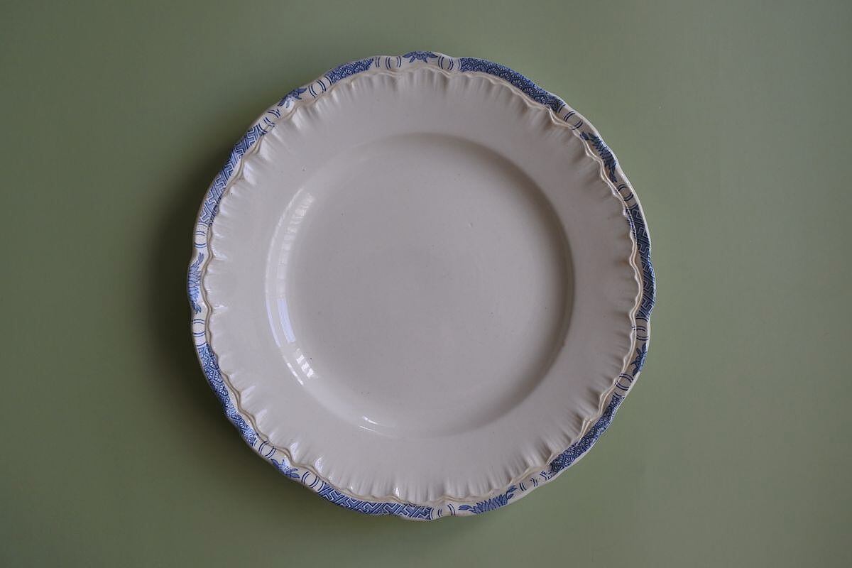 19th C. French Plate, Sarreguemines with U&C C