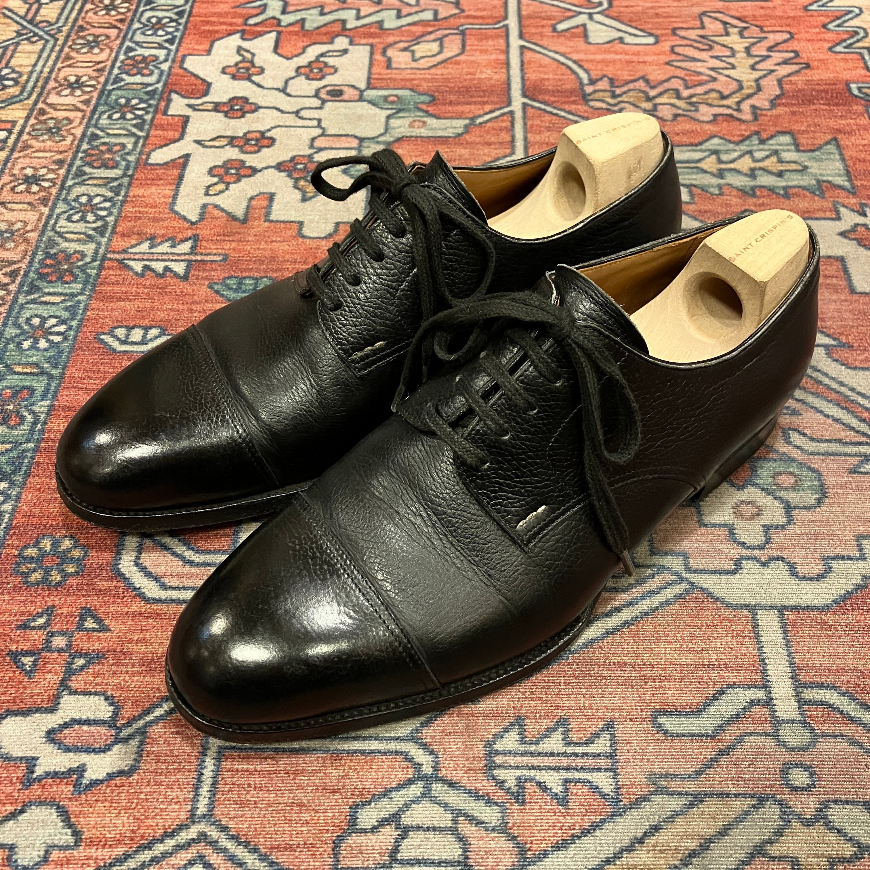 レ*ン様 Saint Crispin's ブラック スエード ウィングチップ SAINT CRISPIN'S 