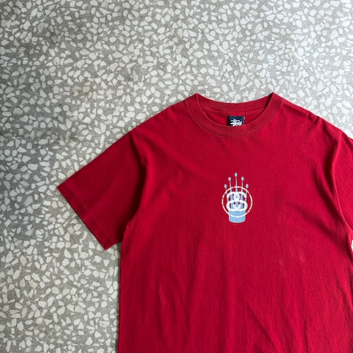 STUSSY / 90’s usa製 crown logo T-shirt size L