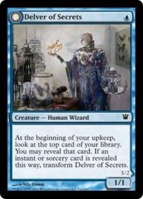 MTG《秘密を掘り下げる者/Delver of Secrets(ISD)》英語 Foil