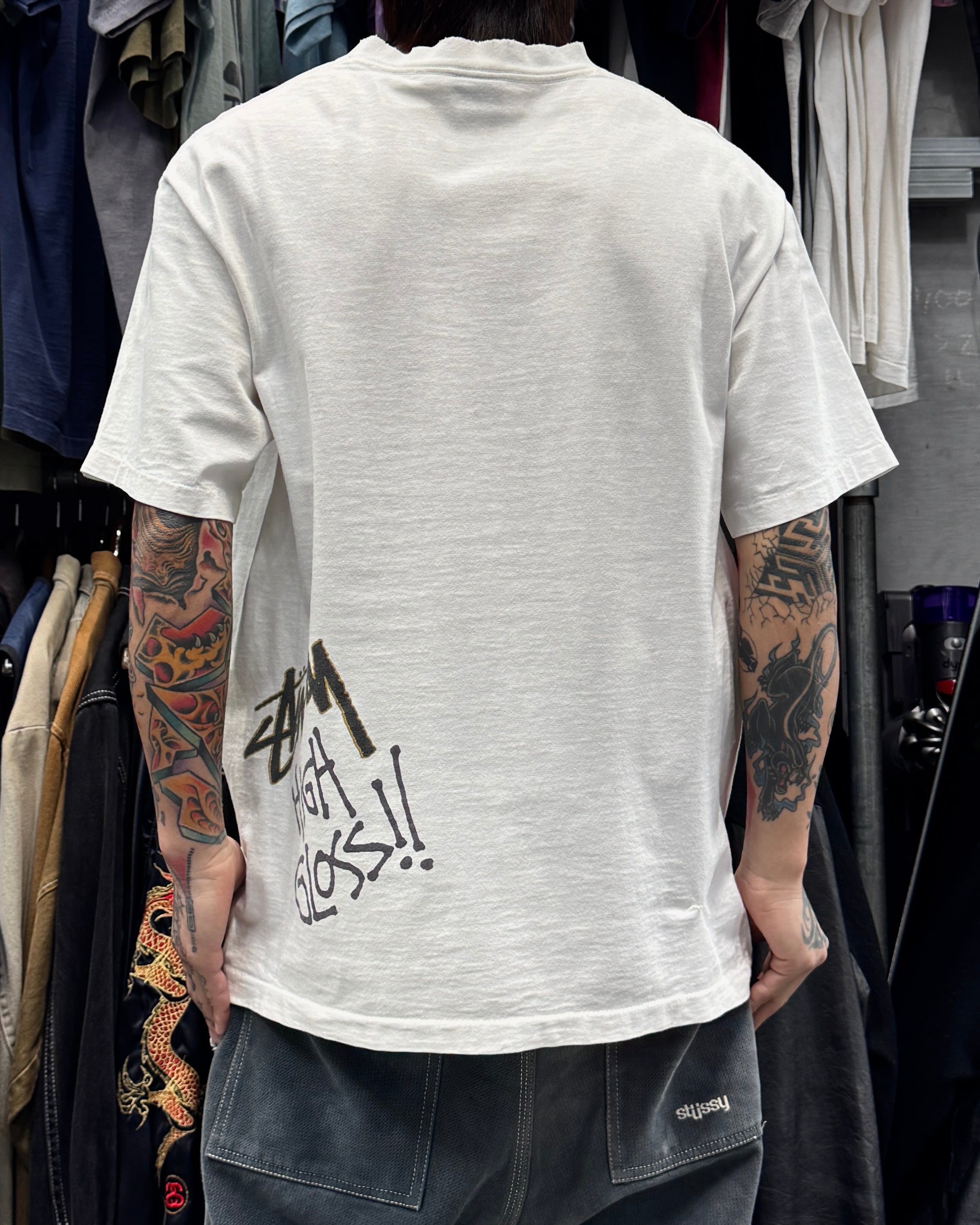 Special!!】80's~90's old stussy Spray Can Design Tee “黒タグ