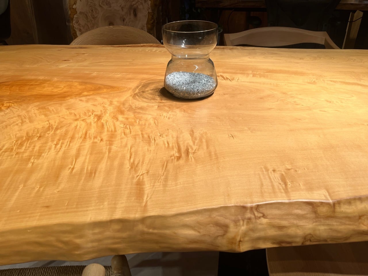 白栃　サイドテーブル 白栃（トチ）_1920×840-920-1250×62_青山店_テーブル天板/一枚板 18560