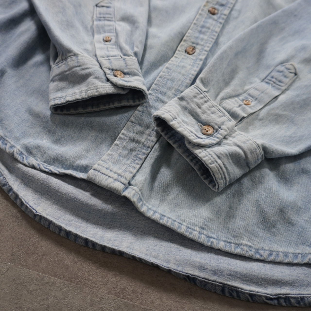80s〜 Eddie Bauer Denim shirt  "made in USA" XL 古着 - 7