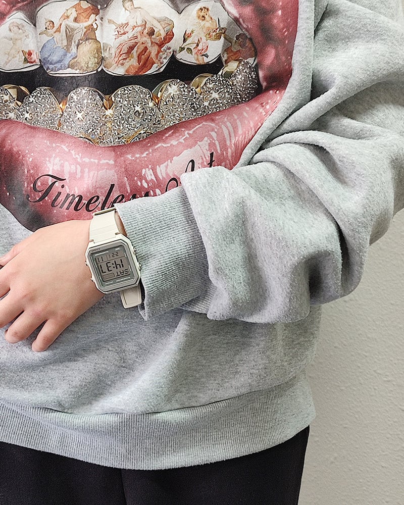 CASIO Collection STANDARD W-221H-8AJF アイボリー カシオ