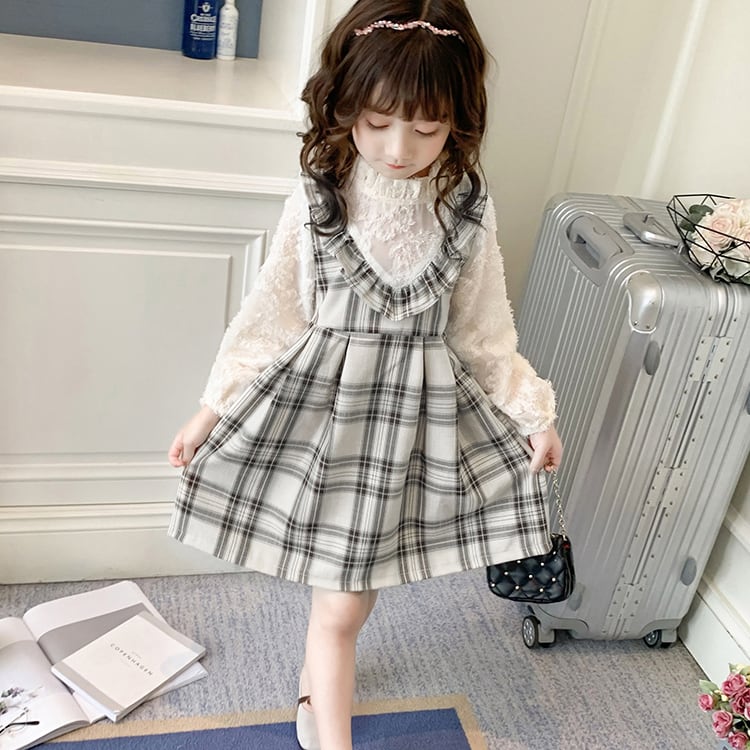 キッズ 子供 ワンピース 子供服 キッズ服 女の子 チェック柄 おしゃれ