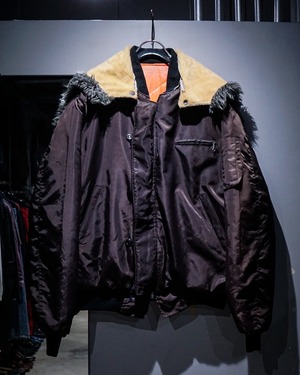 【add (C) vintage】Bordeaux Color Vintage N-2B Flight Jacket