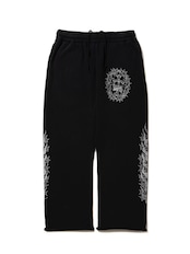 Fade Wash Sweat Pants(Thorn & Flames)