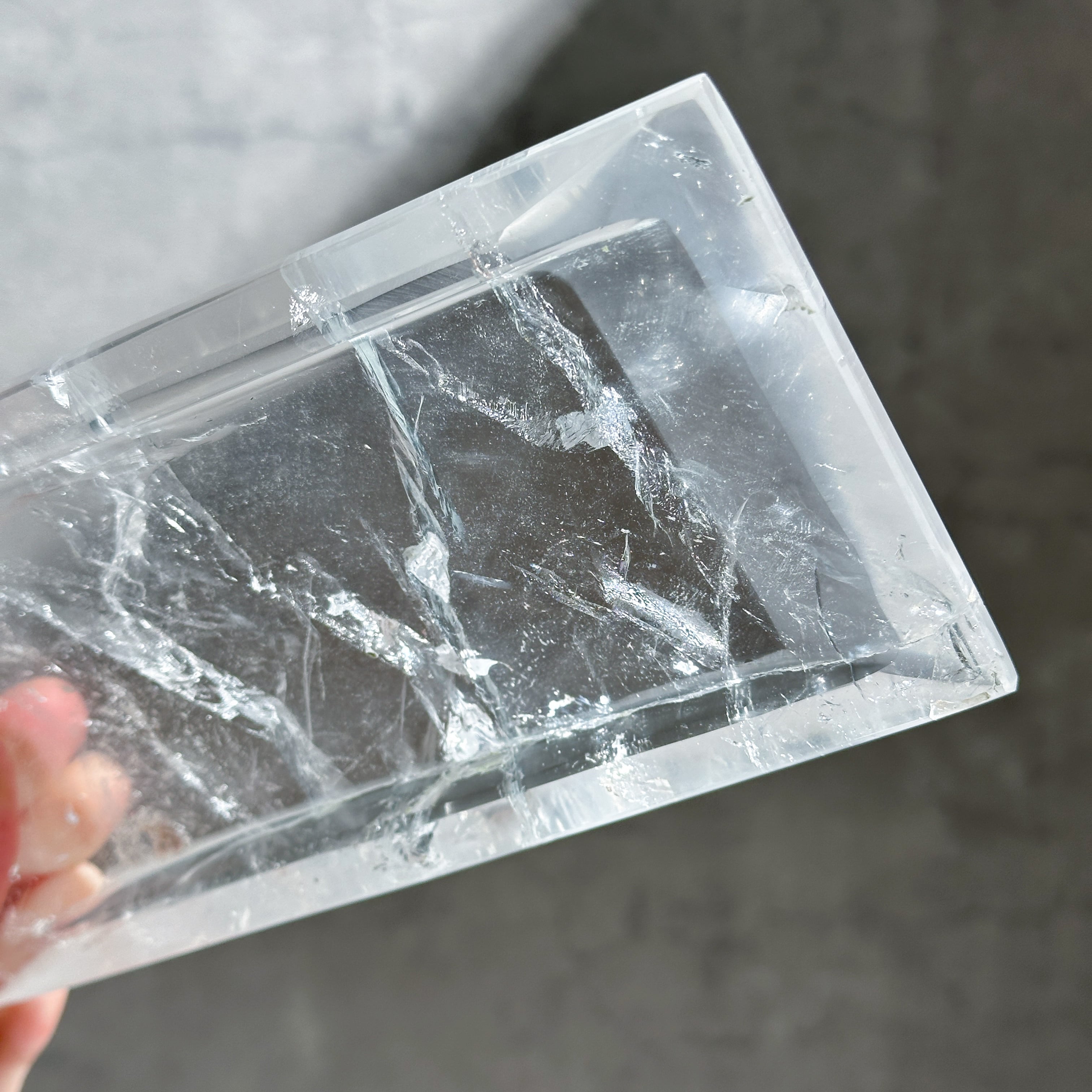 クリアクォーツのトレー 01◇ Clear Quartz ◇ 天然石・鉱物