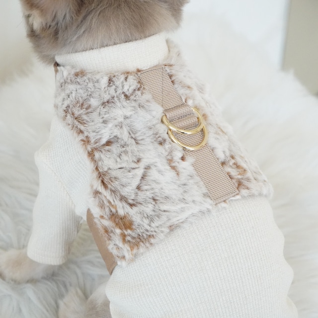Wear Harness - Ivory Mix Fur