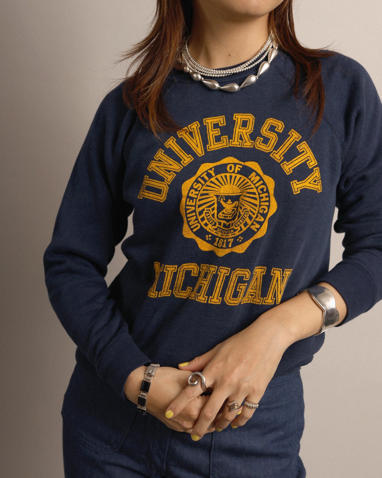 1970-80's Michigan / Sweat Shirt - 2