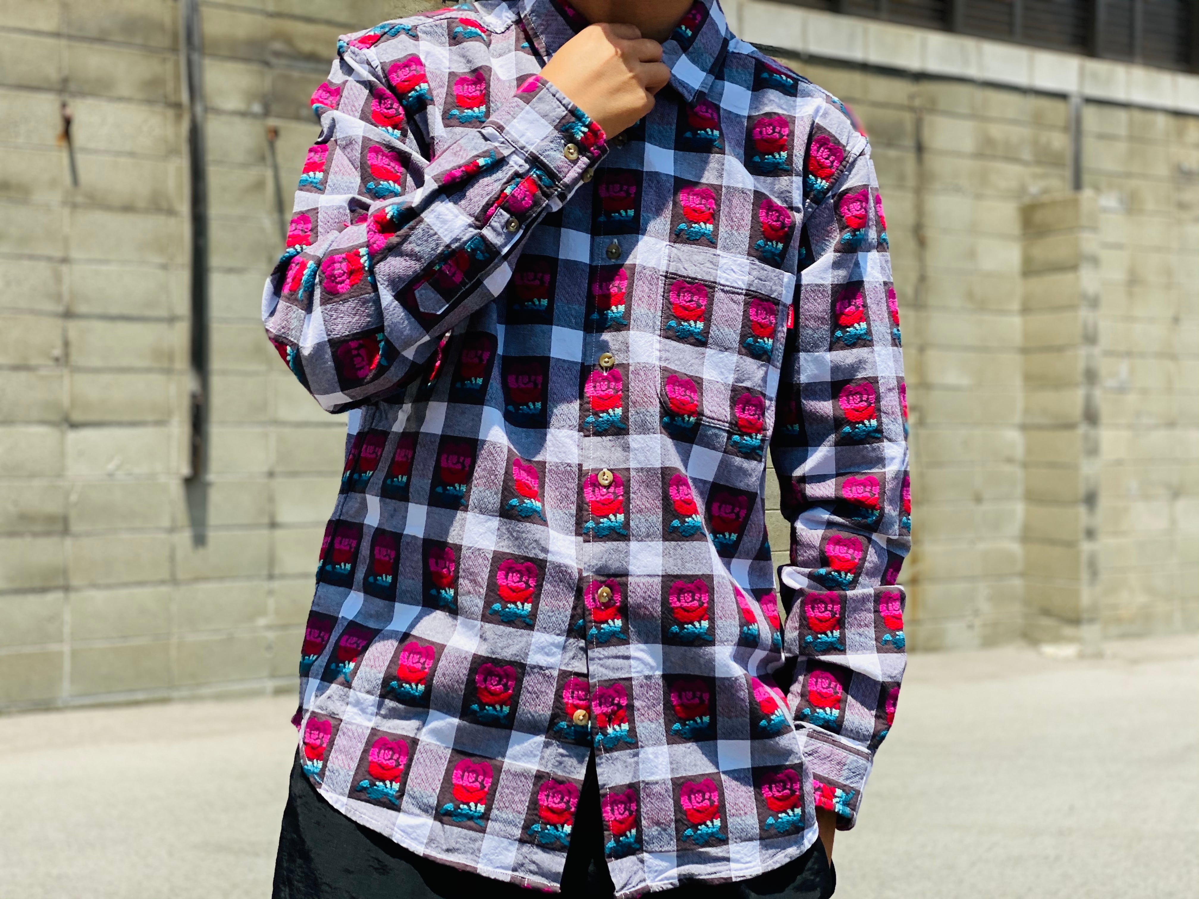 Supreme Rose Buffalo Plaid Shirt ネルシャツ