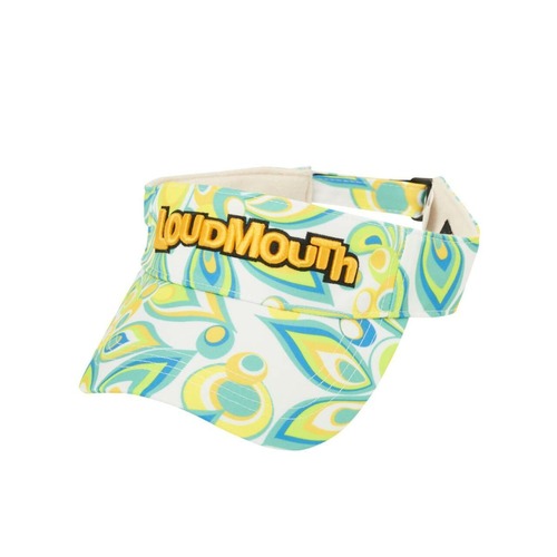 【LOUDMOUTH】サンバイザー サイズ調整可能 シャガデリックライム