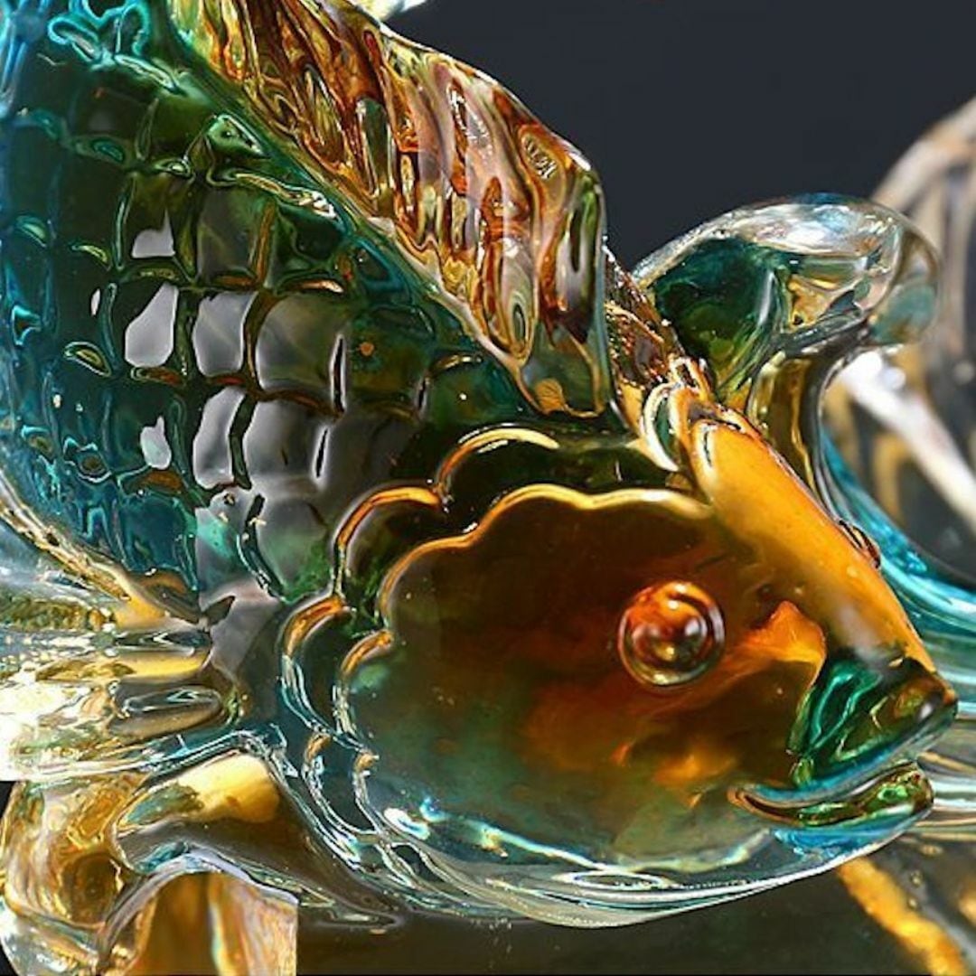 置き物 置物 オブジェ インテリア おしゃれ きれい 金魚 魚 フィッシュ