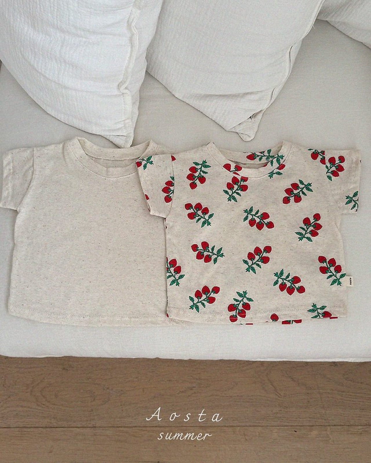 [Aosta] Linen Short Sleeve T-shirt / [아오스타] 린넨반팔티