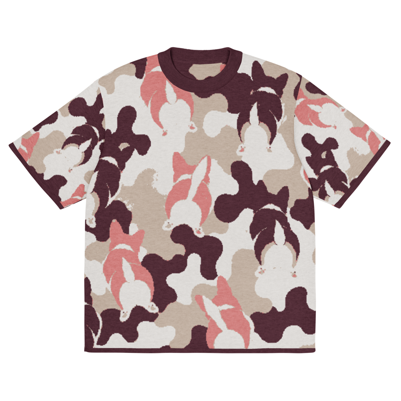 WIGGLE CAMO Knit Tee　[T0099]