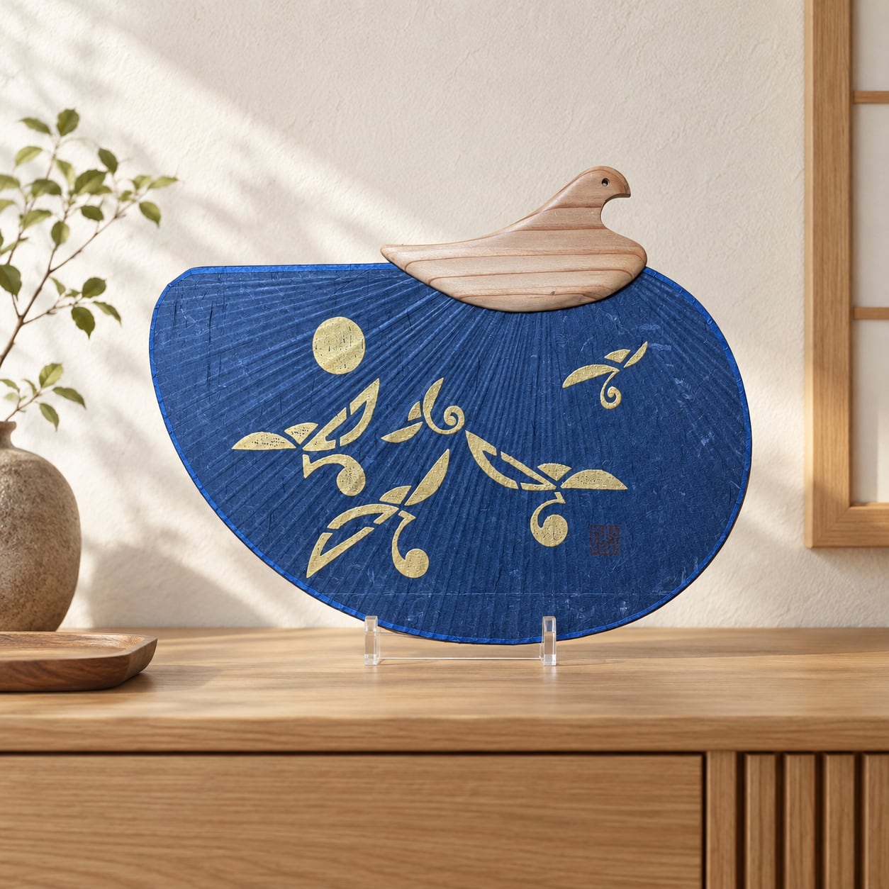 千鳥うちわ×西ノ内和紙|染色家・石山修が一枚ずつ染めた一点もの