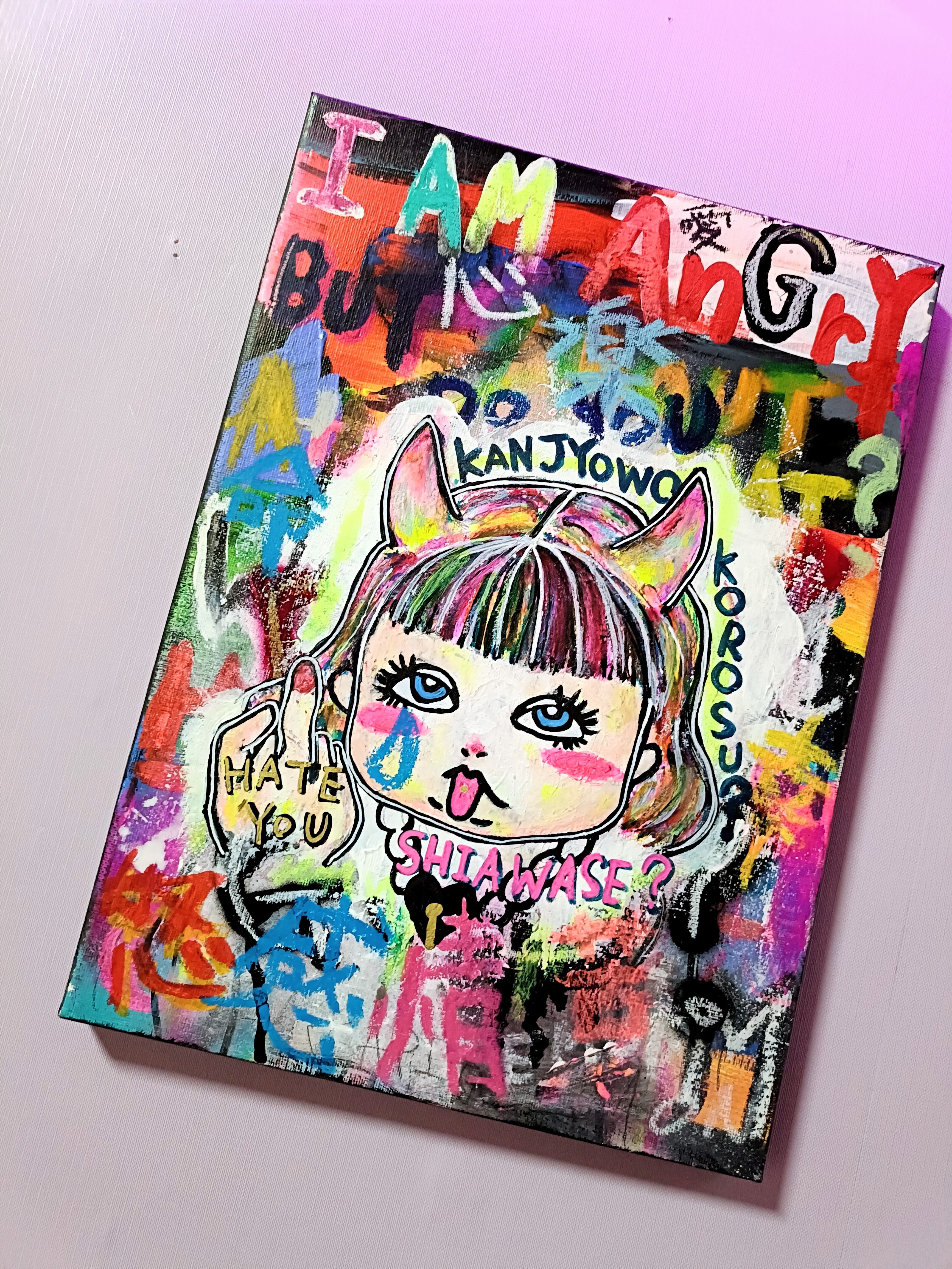 【一点物アート】✡Sell one's soul✡【現代アート/イラストアート】 一点物アート】✡Sell one's soul✡【現代アート/イラストアート