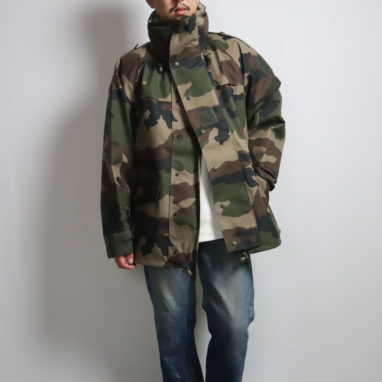 DEAD STOCK】FRENCH ARMY CCE CAMO WATERPROOF FIELD JACKET フランス ...