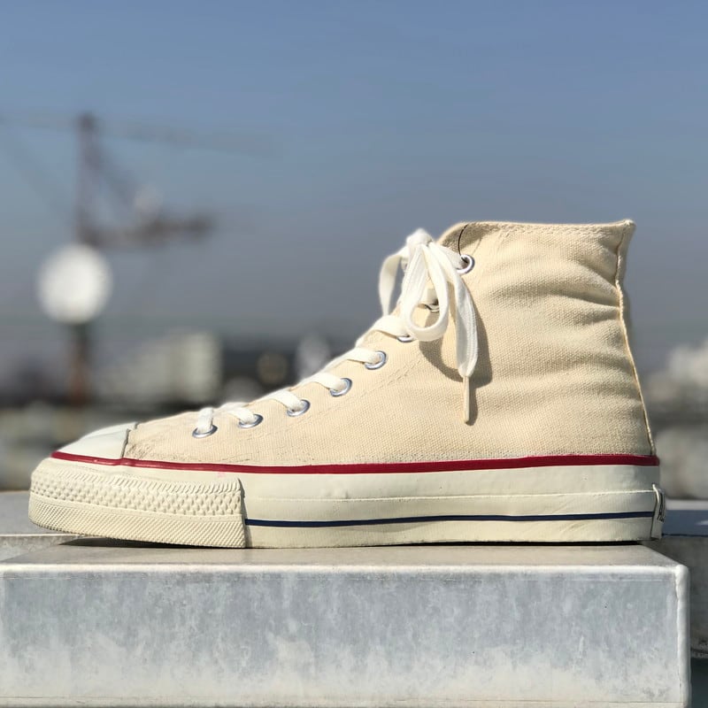 80's CONVERSE コンバース ALL STAR HI オールスターハイ 生成 白 オフ