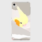 Xperia Z4 もふもふオカメインコ シナモン ケース