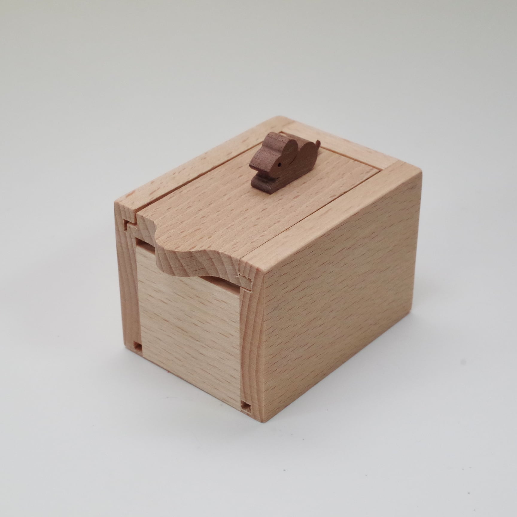 からくりボックス ネズミとネコの手 | 木のおもちゃ専門店 おもちゃ箱