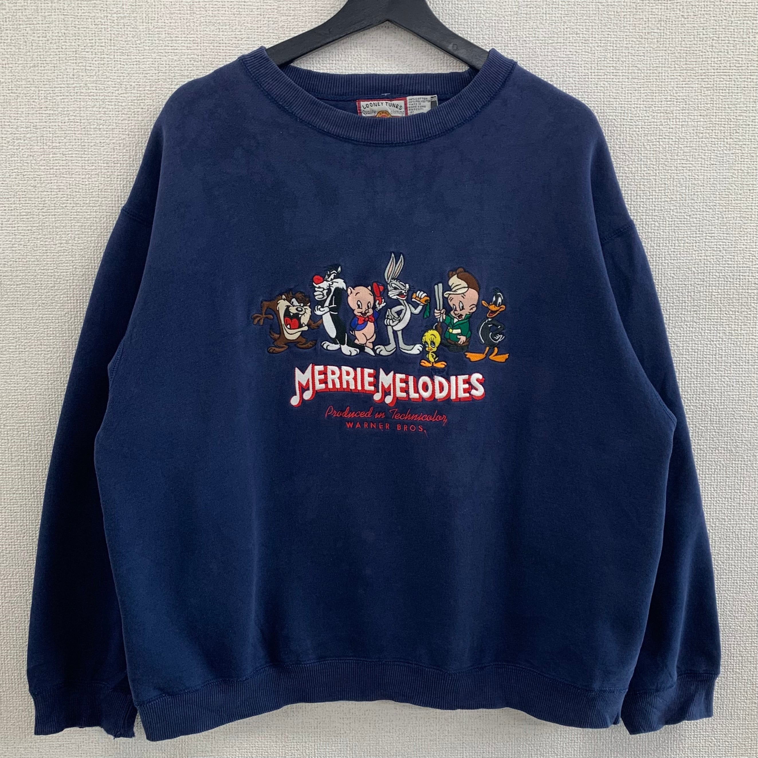 無料サンプルOK Looney Tunes TAZ ハーフジップ スウェット 刺繍 激