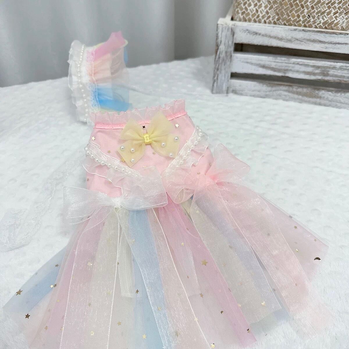 《予約》T0103 レインボーレースドレス