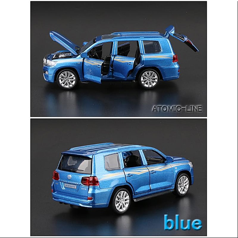 トヨタ ランドクルーザー 1/32 ミニカー 全4色 ライト点灯 エンジン