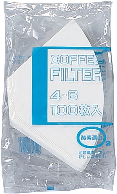 bonmac ボンマック コーヒー フィルター 4~6杯用 酵素漂白フィルター NB-400S 100枚入り #816127