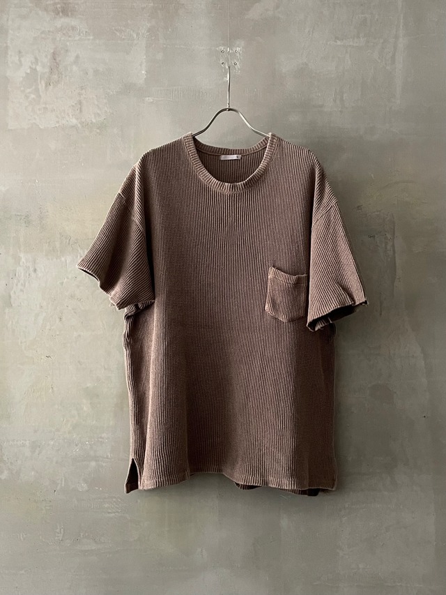 T/f Heavy Waffle Pocket Top 2017 (019) - sand【 customer's used 7/21まで 】