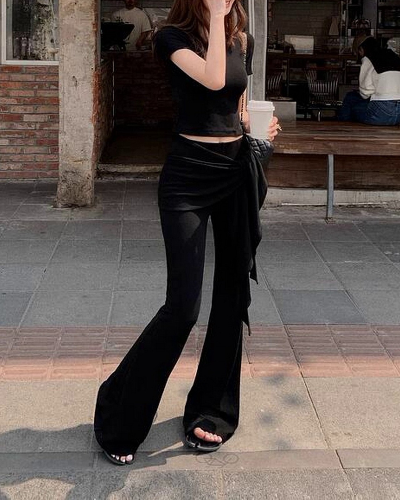 T シャツ &フレアパンツ セットアップ 2color A0265 - 18