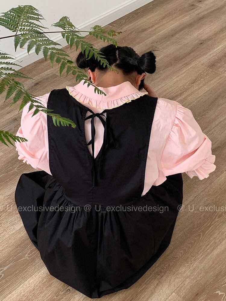 ノースリーブスカート サマースタイルルーズ薄手ウェストドレス ロング 夏物 ビッグFスモールZ韓国43976780003