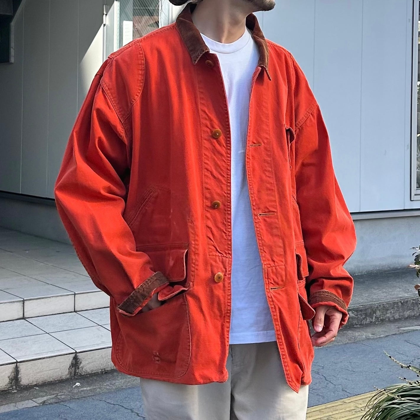 90's Polo Ralph Lauren Hunting Jacket Orange XL / ポロ 90's Polo Ralph Lauren Hunting Jacket Orange XL / ポロ