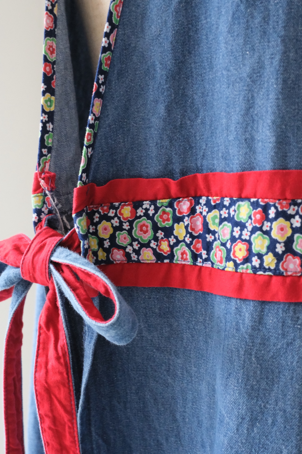 Floral accent wrap dress