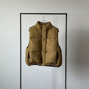 【受注予約:9月下旬入荷予定】ナイロン中綿ショートvest/マスタード