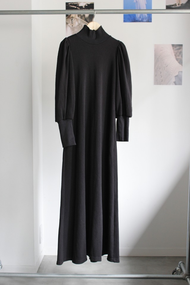 nude original Thermal Dress -Black-