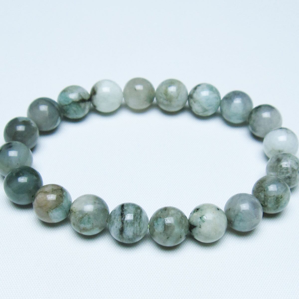 エメラルド ブレスレット 10mm 一点物 メール便可 [M便 1/10] 111-46048