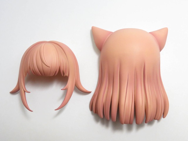 再入荷（A－ランク）【2831】 きなこ 髪パーツ 猫耳ロング　ねんどろいど
