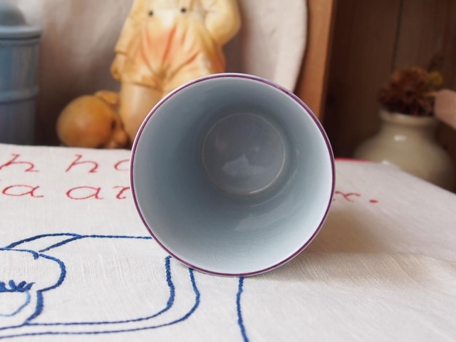 イギリスアンティーク　黒猫　GOOD LUCK CATのカップ