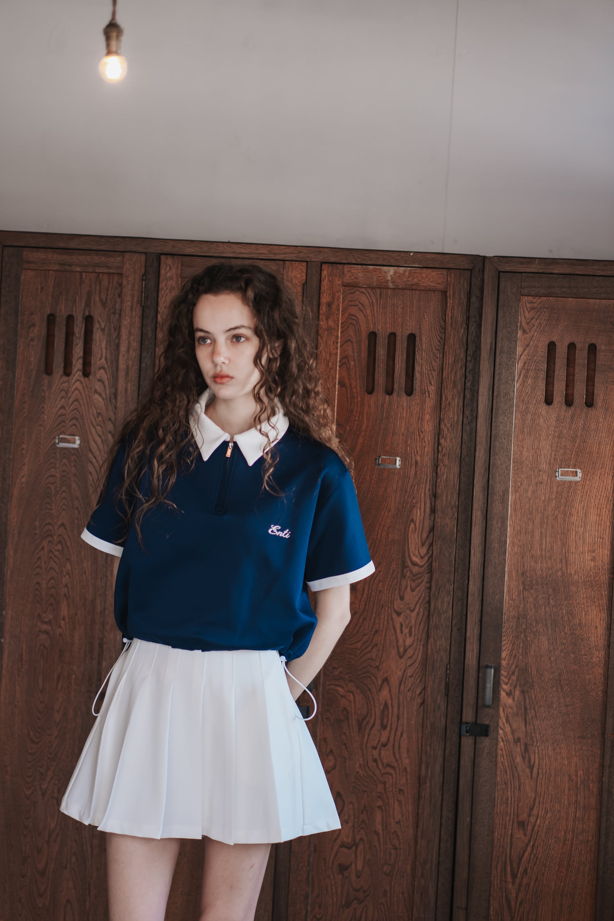 FLARE PLEATS SKIRT (OFF) | ENTI