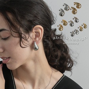 【ネコポス便】デザインリニューアル★金属アレルギー対応　ドロップデザインピアス 2201